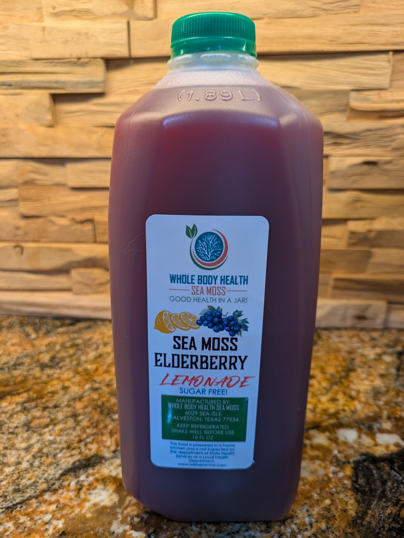 1/2 Gallon Sea Moss Elderberry Lemonade