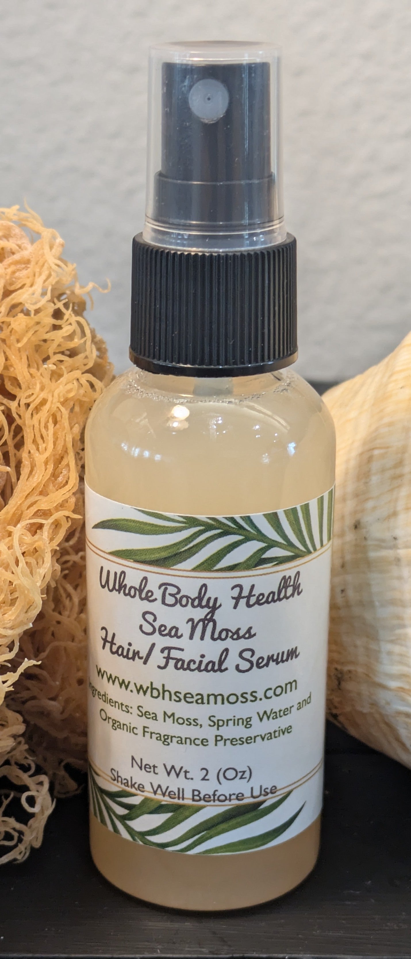 Whole Body Health Sea Moss All Natural Body/Facial Serum 2 .oz