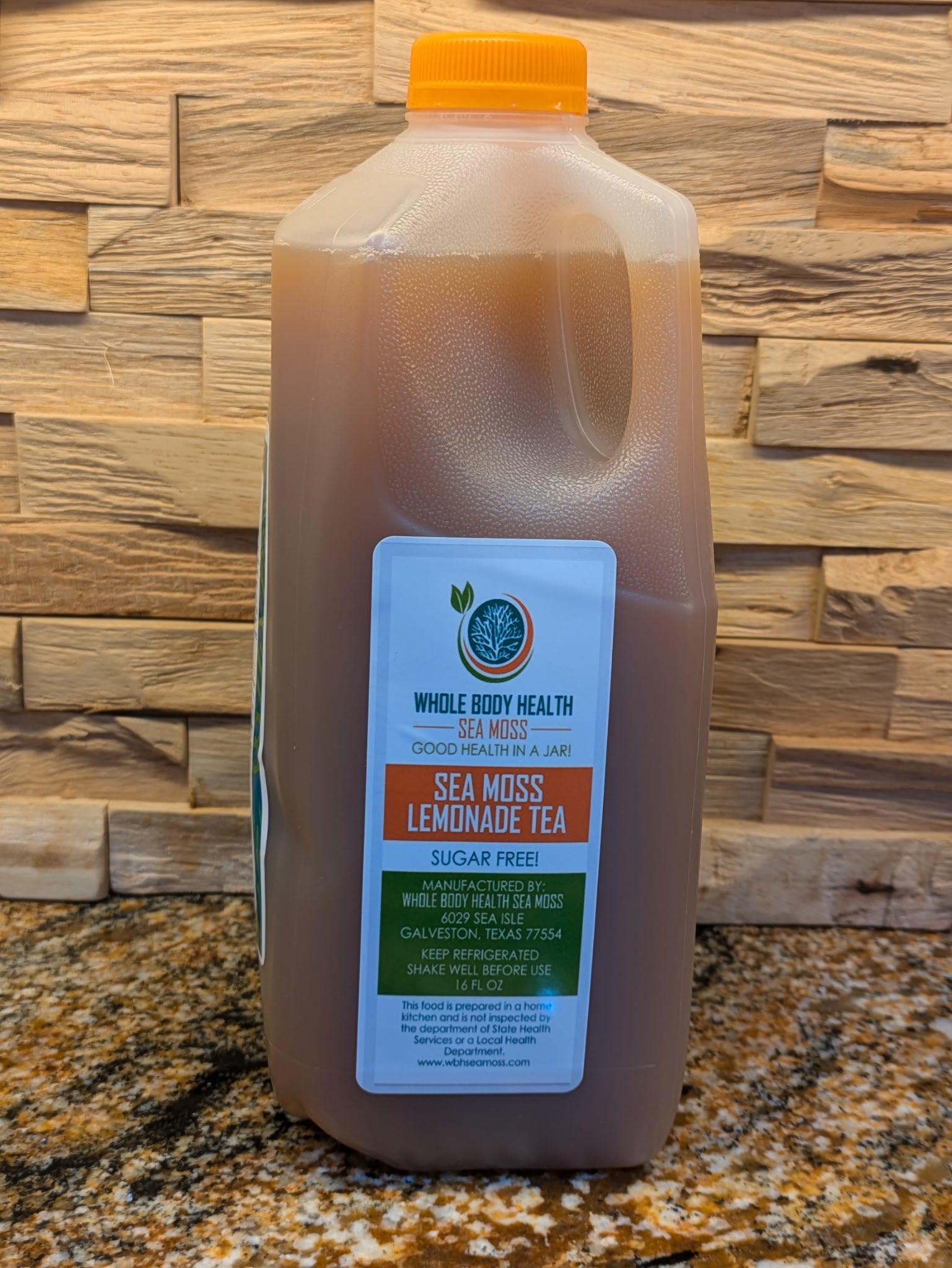 1/2 Gallon Sea Moss Lemon Tea Sugar Free